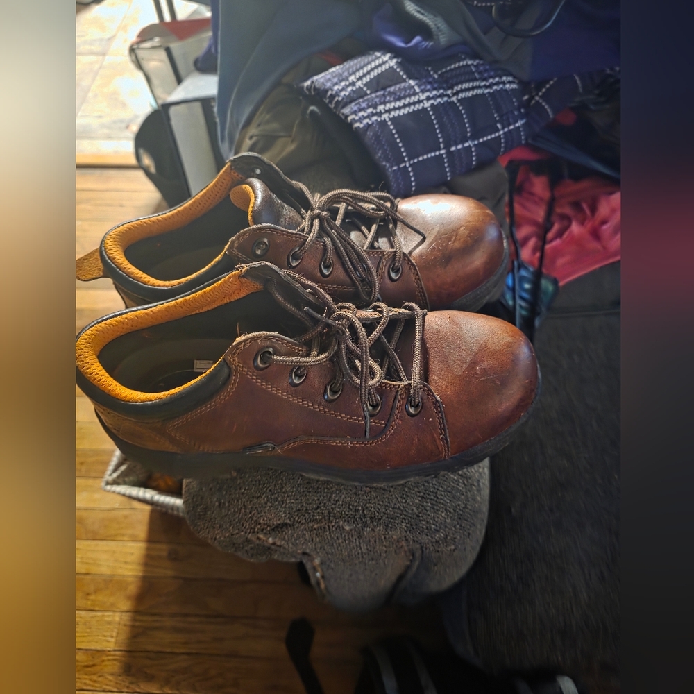 Dr. Martens Brown Ankle Boots Rugged Design